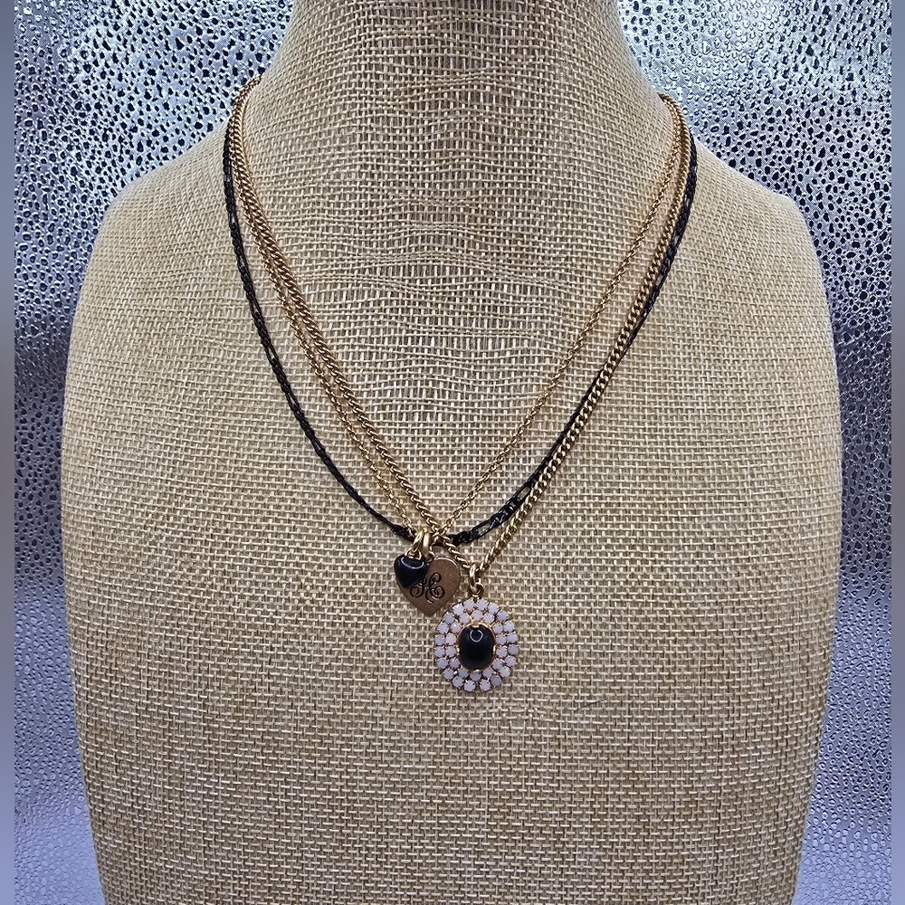 Juicy Couture Retro Multi Chain Pendant Necklace